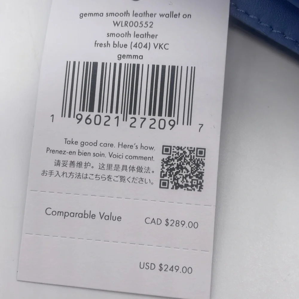 Kate Spade Gemma Cross Body Gold Chain Leather Fresh Blue NWT - Picture 8 of 12